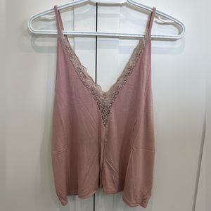 American eagle lace trim tank top